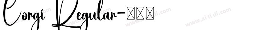 Corgi Regular字体转换